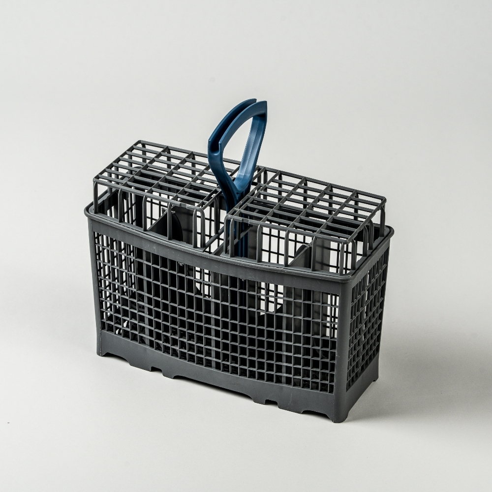 Image shows the cutlery basket against a white background